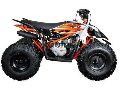 Квадроцикл детский KAYO (Кайо) AT110 (белый пластик 2022 г.)(обрешётка. 1560012-824-1931) (машинокомплект)