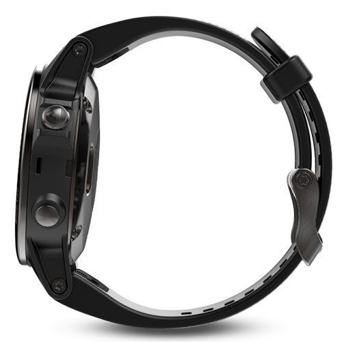 Часы Garmin (Гармин) FENIX 5S SAPPHIRE черные с черным ремешком | Мототека