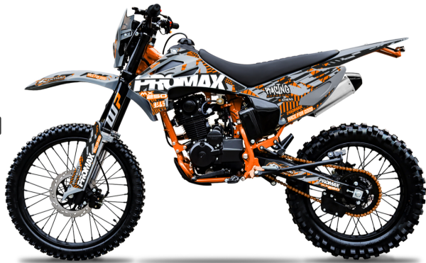Мотоцикл кроссовый / эндуро PROMAX (Промакс) MX250 серый/синий