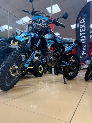 Мотоцикл кроссовый / эндуро Regulmoto (Регулмото) ZR PR 300 4 valves 6 Gear чёрный/синий с ПТС