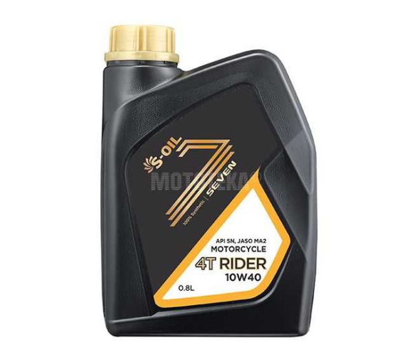 Масло моторное S - OIL SEVEN (С - Оил Севен) 4T RIDER 10W40 (0.8л), синтетика (1/12)
