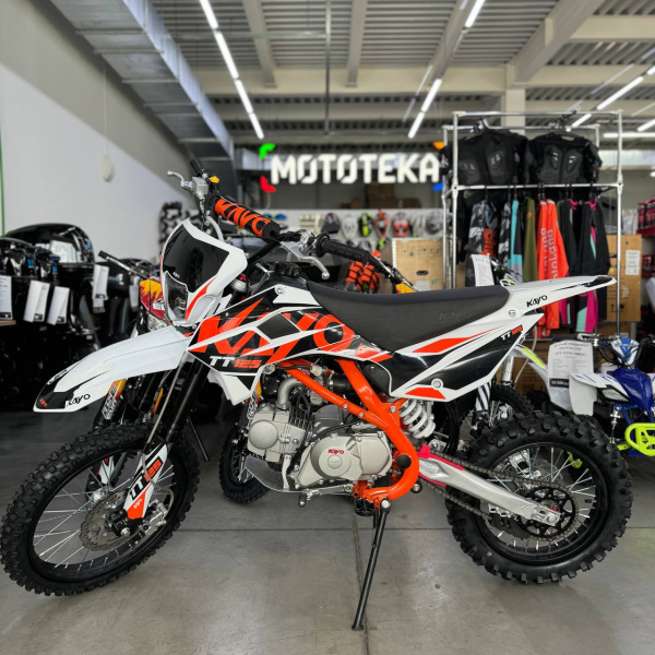 Питбайк KAYO (Кайо) BASIC K125EM 17/14 KRZ (механ. сцепл.. эл. стартер 2024 г.) | Мототека