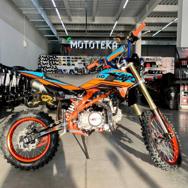 Питбайк KAYO (Кайо) EVOLUTION YX125EM 17/14 KRZ (механ. сцепл.. эл. стартер 2022 г.) | Мототека