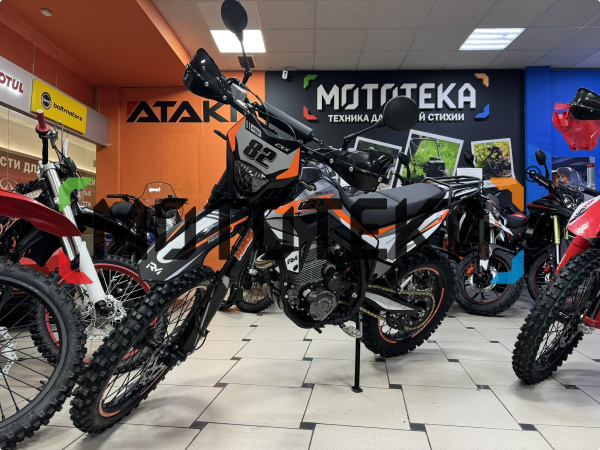 Мотоцикл кроссовый / эндуро Regulmoto (Регулмото) CR - X чёрный/оранжевый с ПТС | Мототека