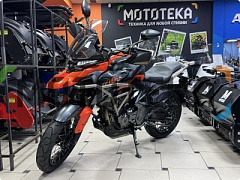 Сезон 2025! Мотоцикл дорожный Zontes (Зонтес) ZT350 - T (4T ZT184MP EFI) 19/17 (2023 г.) оранжевый с ПТС